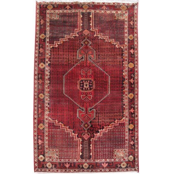 Handcrafted 5' x 8' Persian Zanjan Wool Rug from Iran (1 of 6)