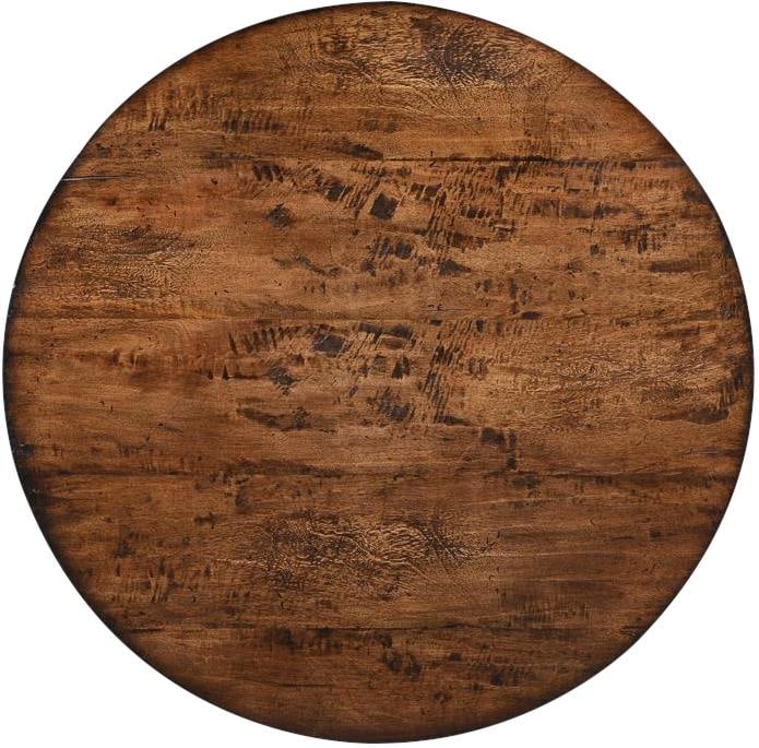 Rustic Pecan Ballard Solid Mango Wood Side Table - 3