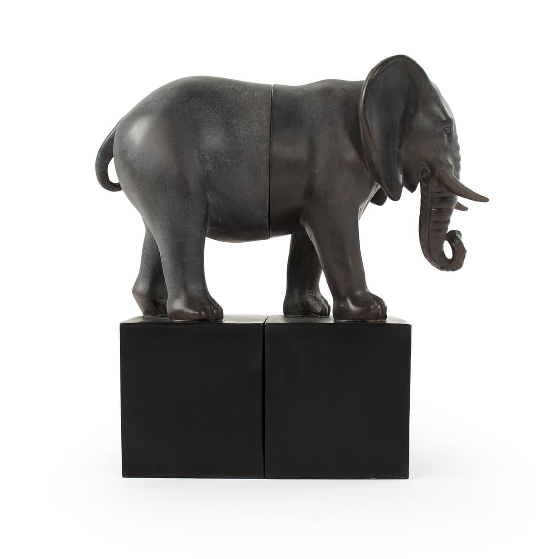 Zentique Elephant Bookends Stylish Decorative Accessories 12 x 12 x 5 Inches (1 of 3)