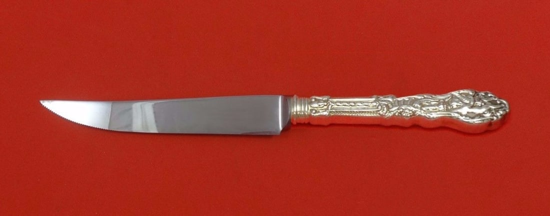 Gorham Versailles Sterling Silver Steak Knife 8 1/2" Custom Serrated Blade (1 of 2)