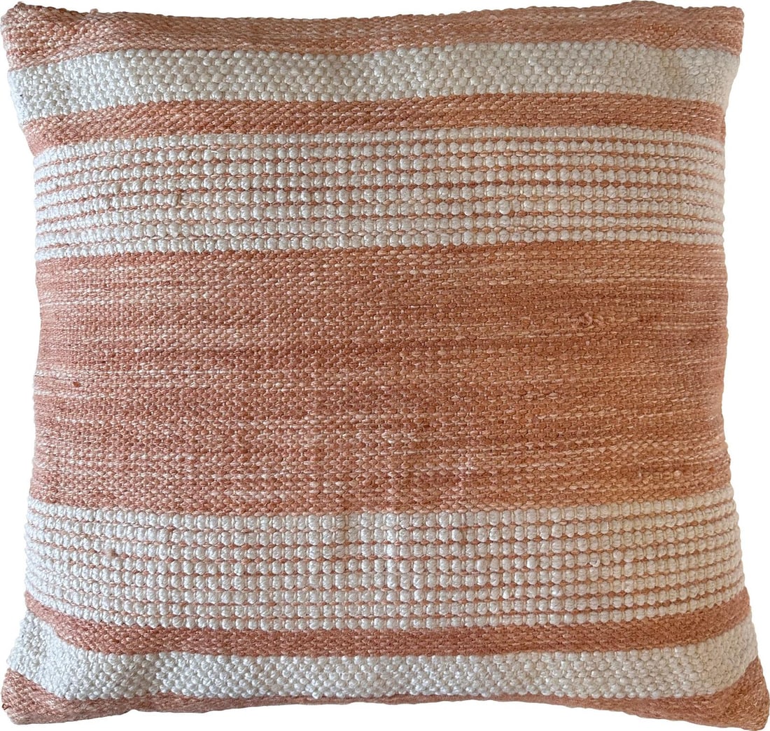 Wilfred Collection Handwoven Terracotta Outdoor Pillow 20x20 (1 of 1)