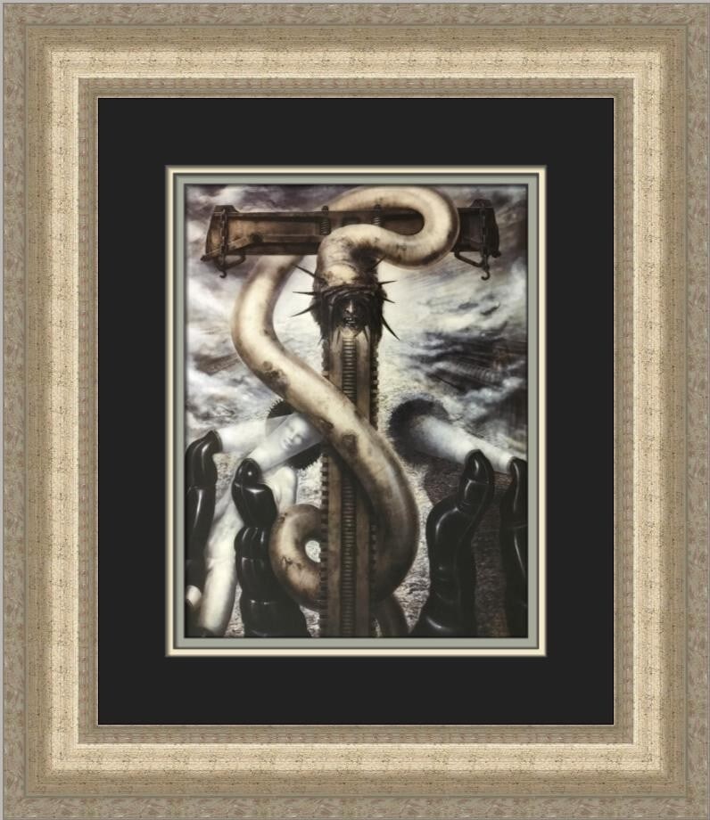 H.R. Giger Childher Grun Custom Framed Fantasy Print 1992 (1 of 2)