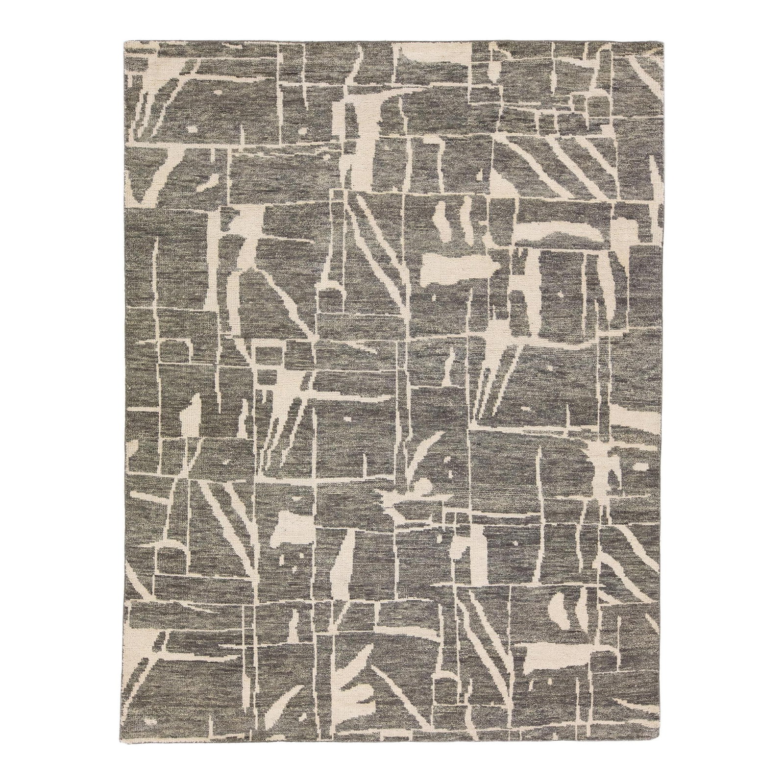 Thom Filicia Handmade Wool Rug Green Gray 7'9 x 9'9 (1 of 8)