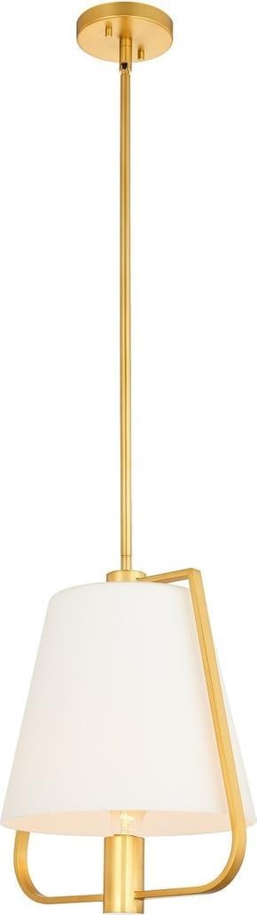 Kalco Marco Brass Pendant Light Dimmable Indoor 1-Light Winter Brass Finish (1 of 1)