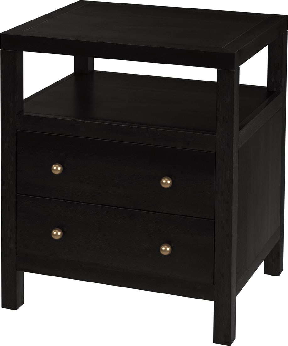 Butler Nora Collection Coffee Nightstand 26.5H x 21W x 17.25D: Butler Nora Collection Coffee Nightstand 26.5H x 21W x 17.25D Introducing the Nora Collection Elegant Nightstand, a beautifully crafted piece that adds a touch of vintage charm to your bedroom. This n