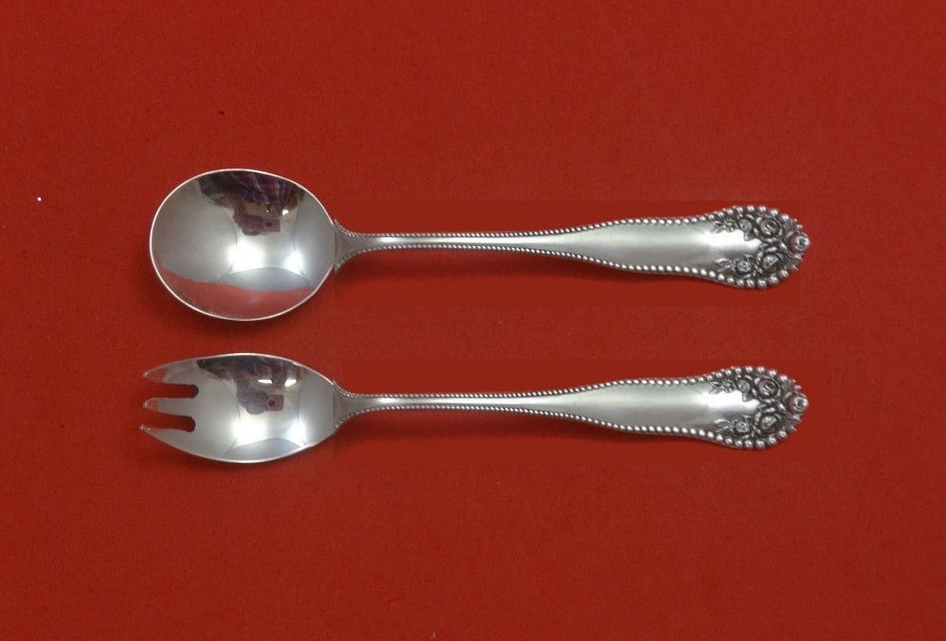 Gorham Lancaster Sterling Silver Baby Set 2pc Fork Spoon 4 3/4 Inch (1 of 1)