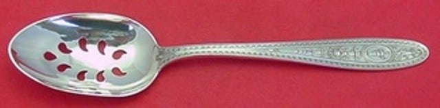 Wedgwood by International Sterling Silver 9-Hole Pierced Serving Spoon (1 of 1)