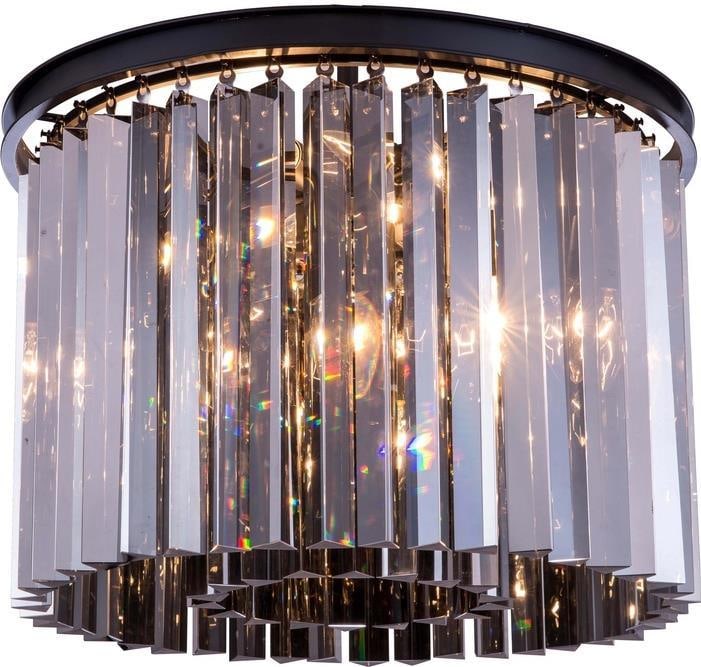 Elegant Lighting Sydney Flush-Mount Ceiling Light with Royal-Cut Crystals (1 of 1)