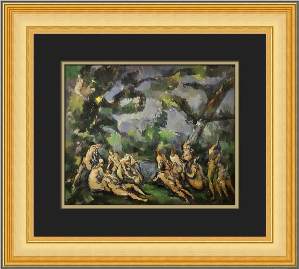 Paul Cezanne The Bathers Custom Framed Print Impressionist Art (1 of 2)
