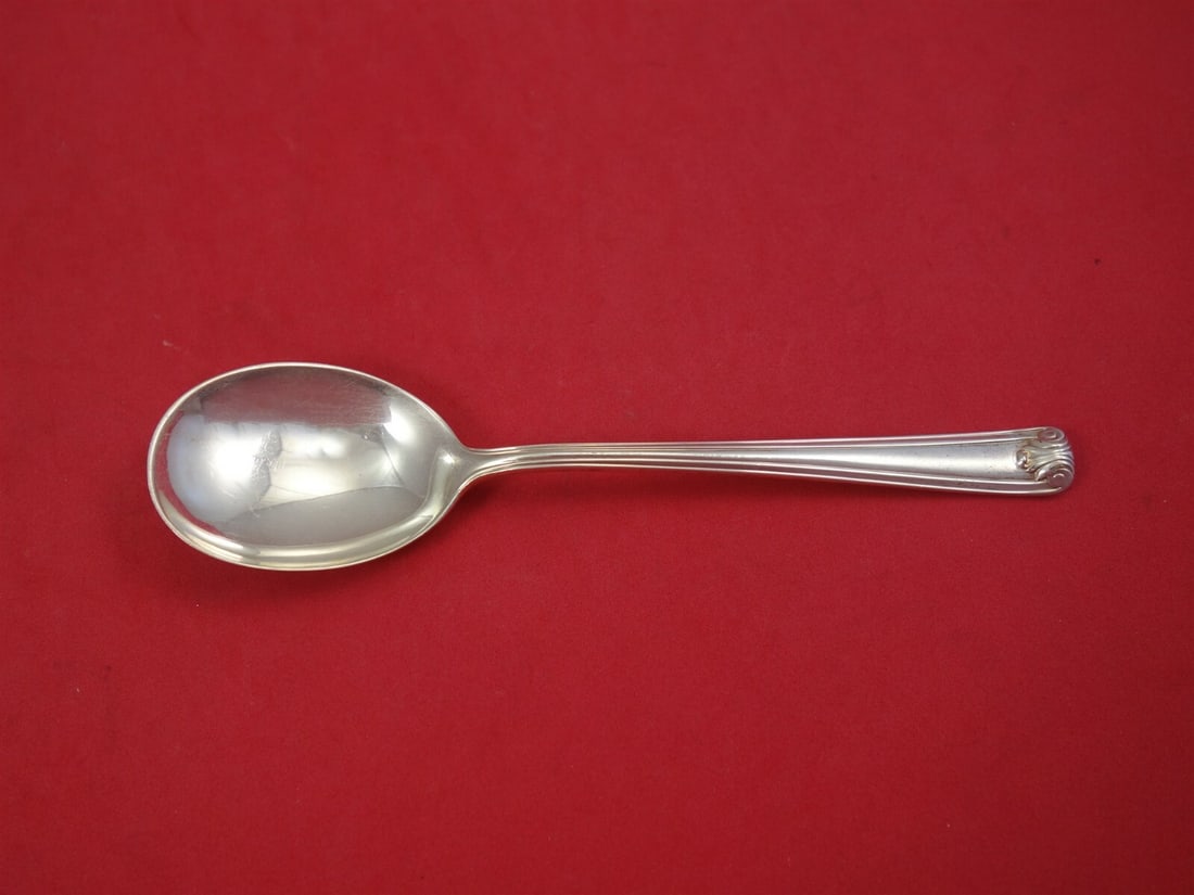 Watson Windsor Manor Sterling Silver Cream Soup Spoon 6 3/8" (1 of 2)