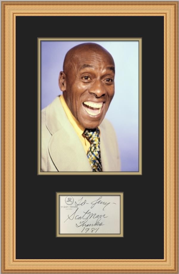 Scatman Crothers Signed St Regis Hotel Card Custom Framed Photo (1 of 3)