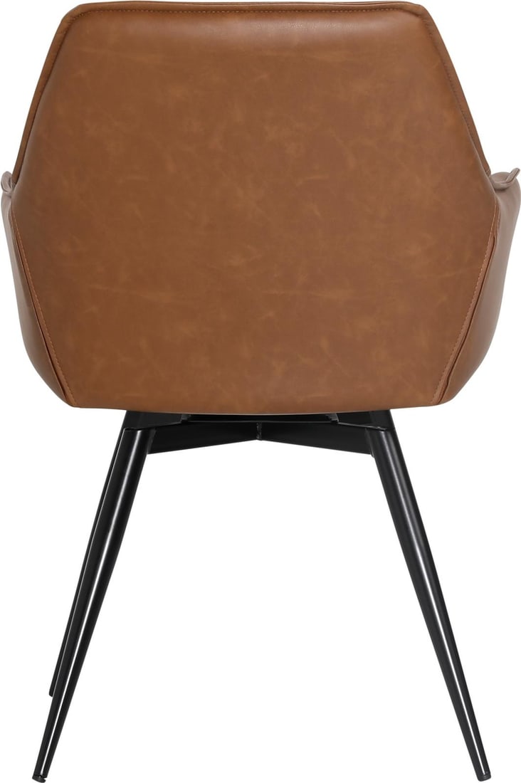 Verity Antique Style Iron Dining Chair with PU Leather: Verity Antique Style Iron Dining Chair with PU Leather Introducing the Verity Iron Dining Chair, a perfect blend of vintage charm and modern comfort. This chair features a stylish antique brown finish