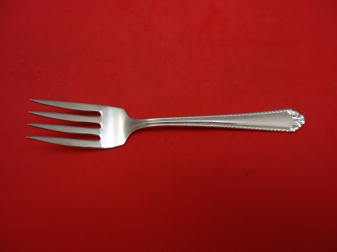 National Sterling Silver Shirley Salad Fork 5 3/4" Elegant Design (1 of 1)