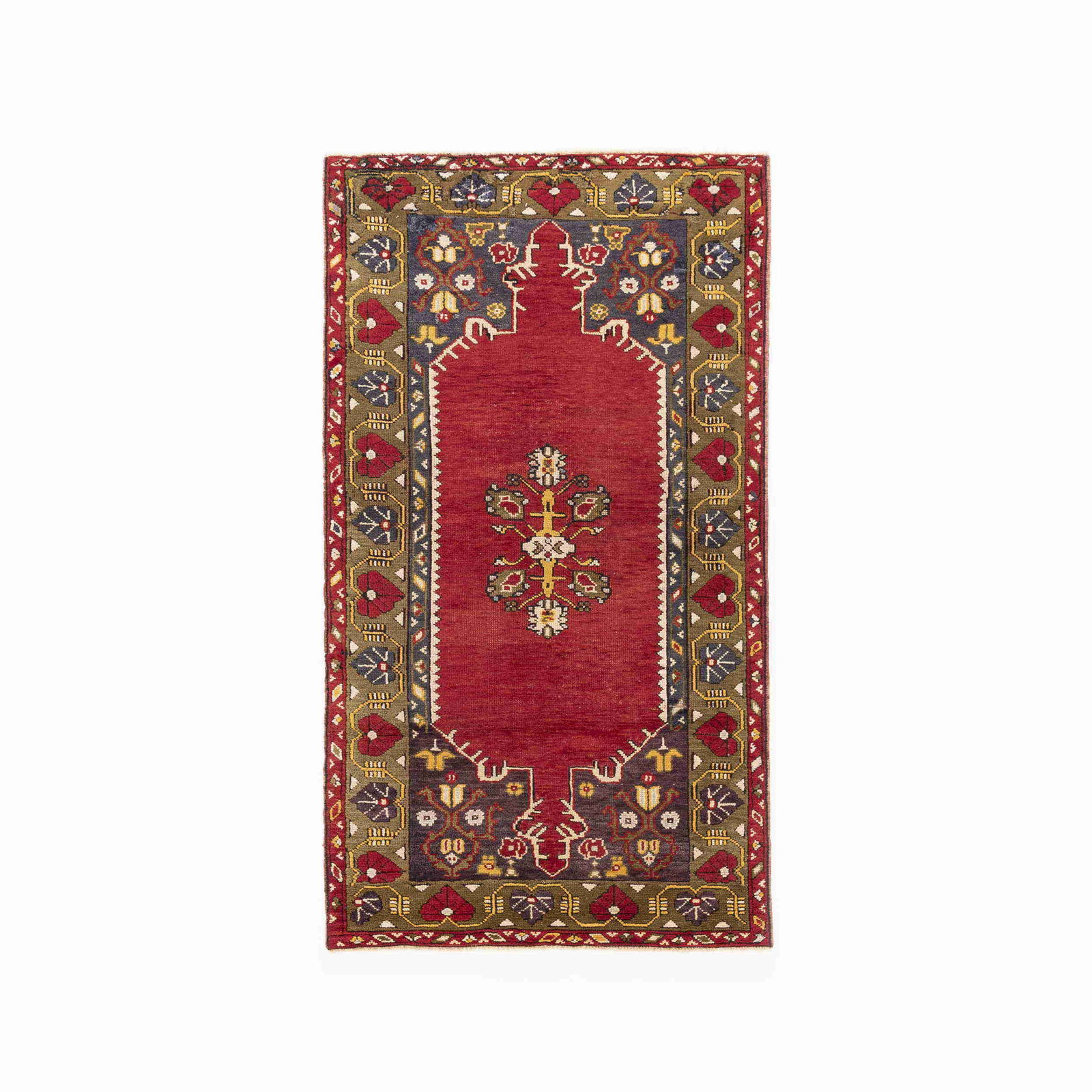 Authentic Handmade Anadol Wool on Wool Carpet 38.6 x 67.7 (1 of 8)