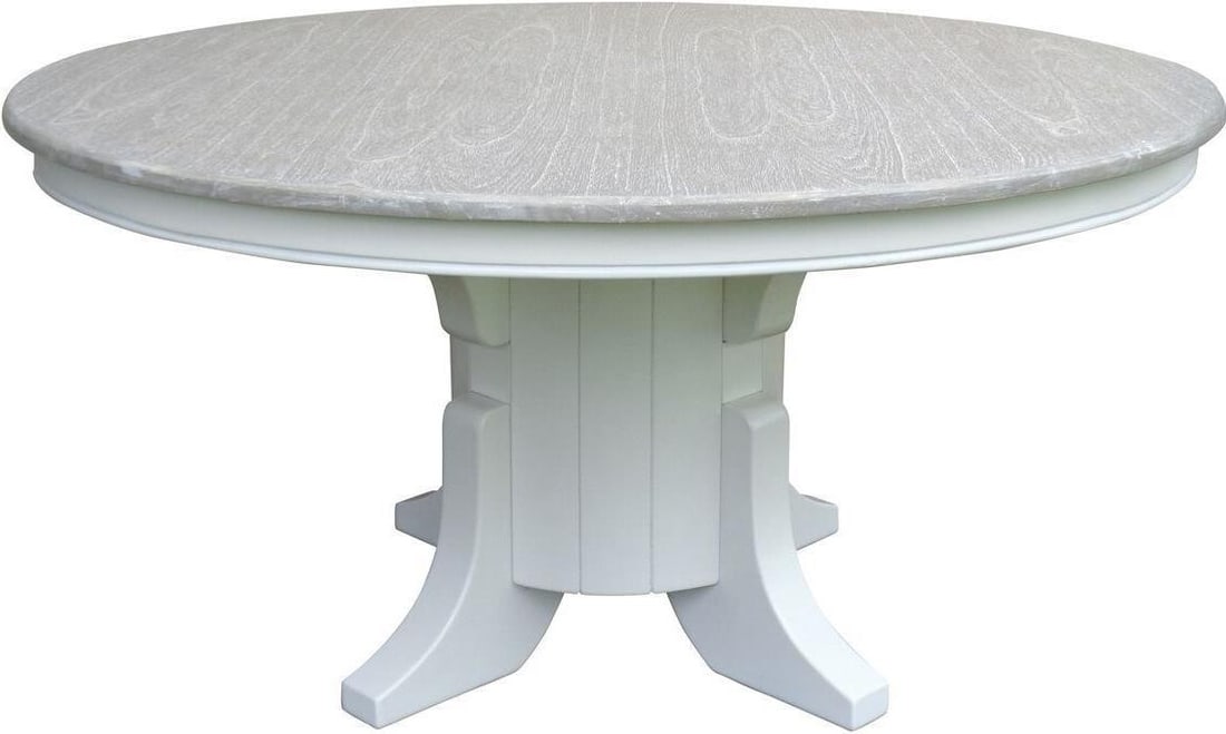 Trade Winds Charleston Dining Table Riverwash White Mahogany: Trade Winds Charleston Dining Table Riverwash White Mahogany Introducing the Trade Winds Classic Charleston Dining Table, an exquisite piece that embodies the elegance of English traditional style. Cr