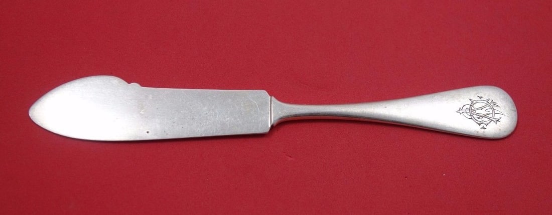 Vanderslice Yerba Buena Sterling Silver Cheese Knife 7 3/8 Rare 19th Century (1 of 1)
