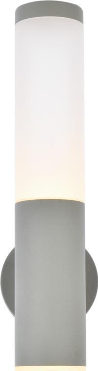 Elegant Lighting Silver Outdoor LED Wall Light 16W Transitional Style (1 of 1)