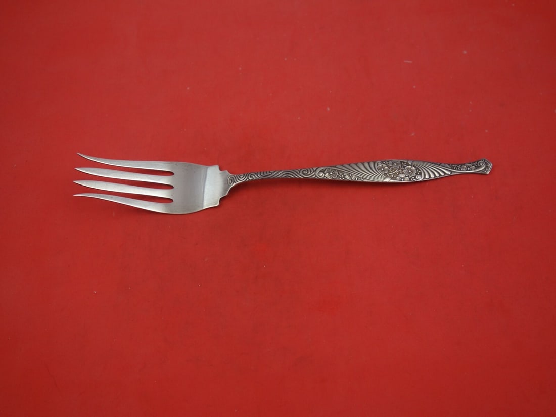 Towle Orleans Sterling Silver Buffet Fork 10 1/4 Vintage Serving Piece (1 of 2)