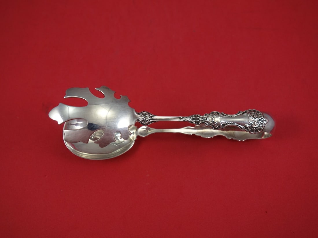 Whiting Pompadour Sterling Silver Ice Tong 6 Inch Antique (1 of 3)
