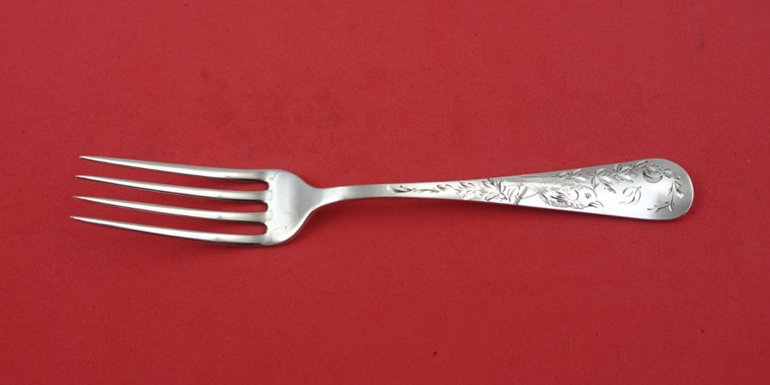 Gorham Nightingale Sterling Silver Luncheon Fork 6 3/4" Vintage Bird Motif (1 of 2)