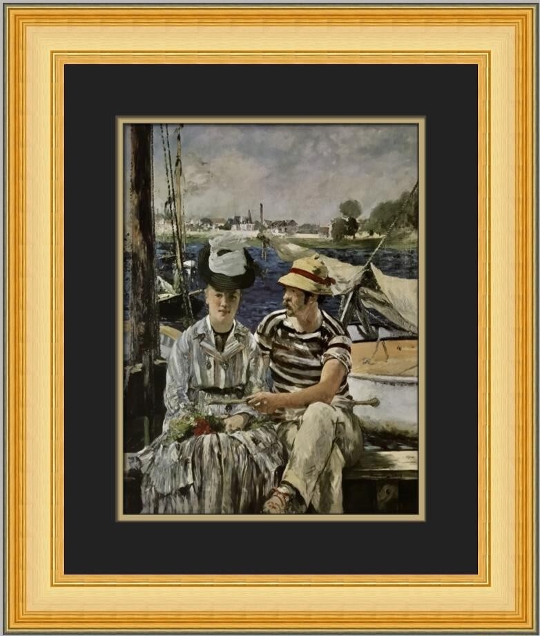 Edouard Manet Argenteuil Custom Framed Print 20 x 19 Impressionism (1 of 2)