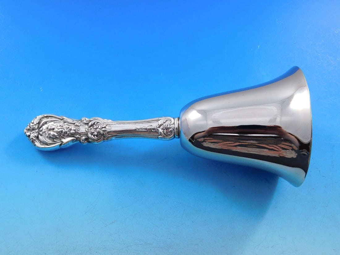 Reed and Barton Francis I Sterling Silver Dinner Bell 6 7/8" Custom Made (1 of 8)