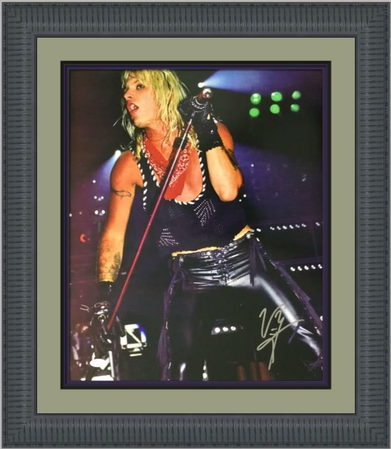 Vince Neil Motley Crue Signed 16x20 Photo Custom Framed JSA COA (1 of 6)