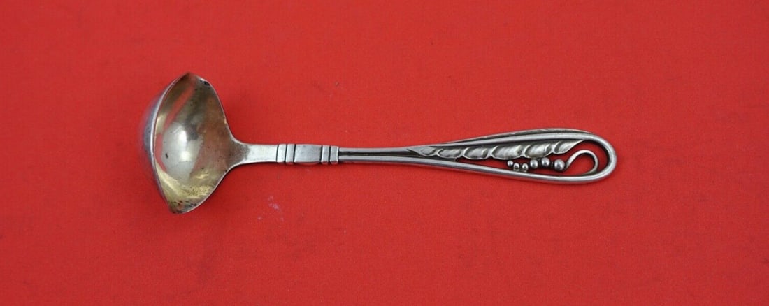 Georg Jensen Ornamental #42 Sterling Silver Sauce Ladle 5 inches (1 of 2)