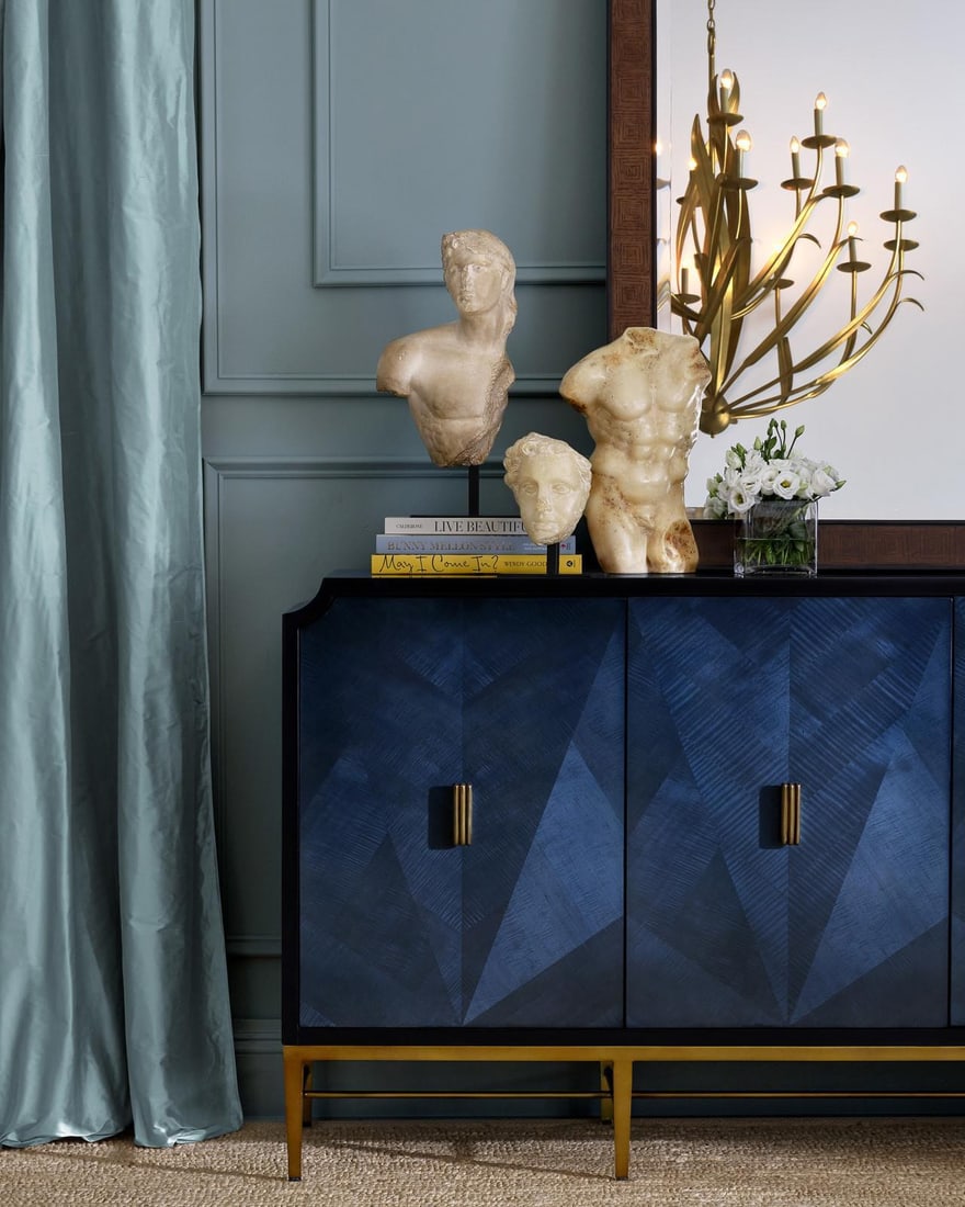 Currey Neo-Classical Greek Princess Head Fragment Aged Beige (1 of 7)