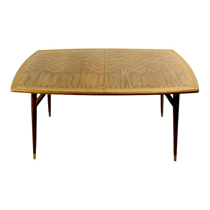 Mid Century Organic Oak Dining Table by Jack Van der Molen with 2 Leaves (1 of 10)