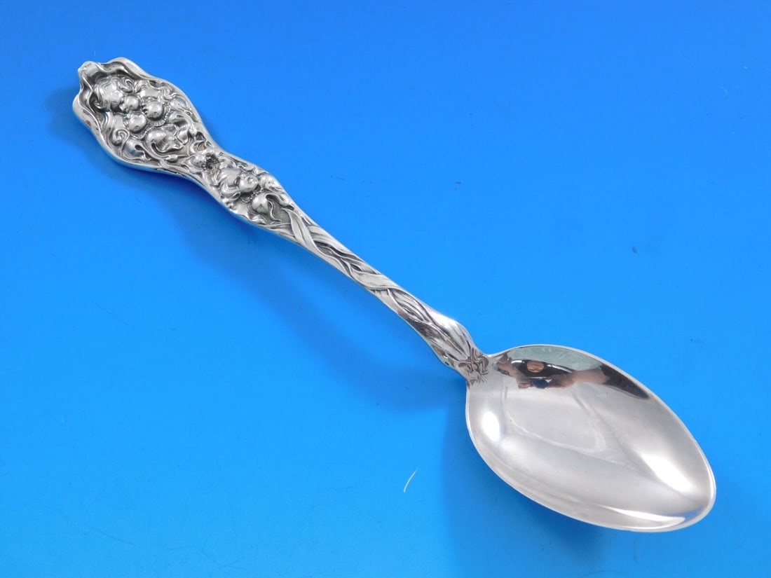 Unger Cupid's Nosegay Sterling Silver Teaspoon 5 7/8 Art Nouveau Cherub (1 of 6)