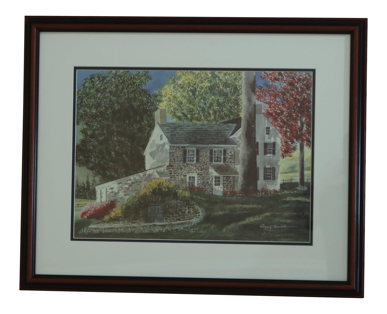Gary Hackett 71/300 Signed Framed Farmhouse Print 30 Years Old (1 of 7)