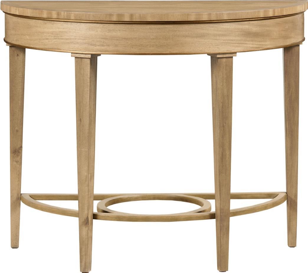 Neo-Classical Revival Demilune Console Table in Bleach Finish by Port Eliot (1 of 1)