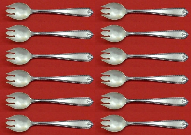 Westmorland Lady Hilton Sterling Silver Ice Cream Forks Set of 12 Custom 6" (1 of 4)