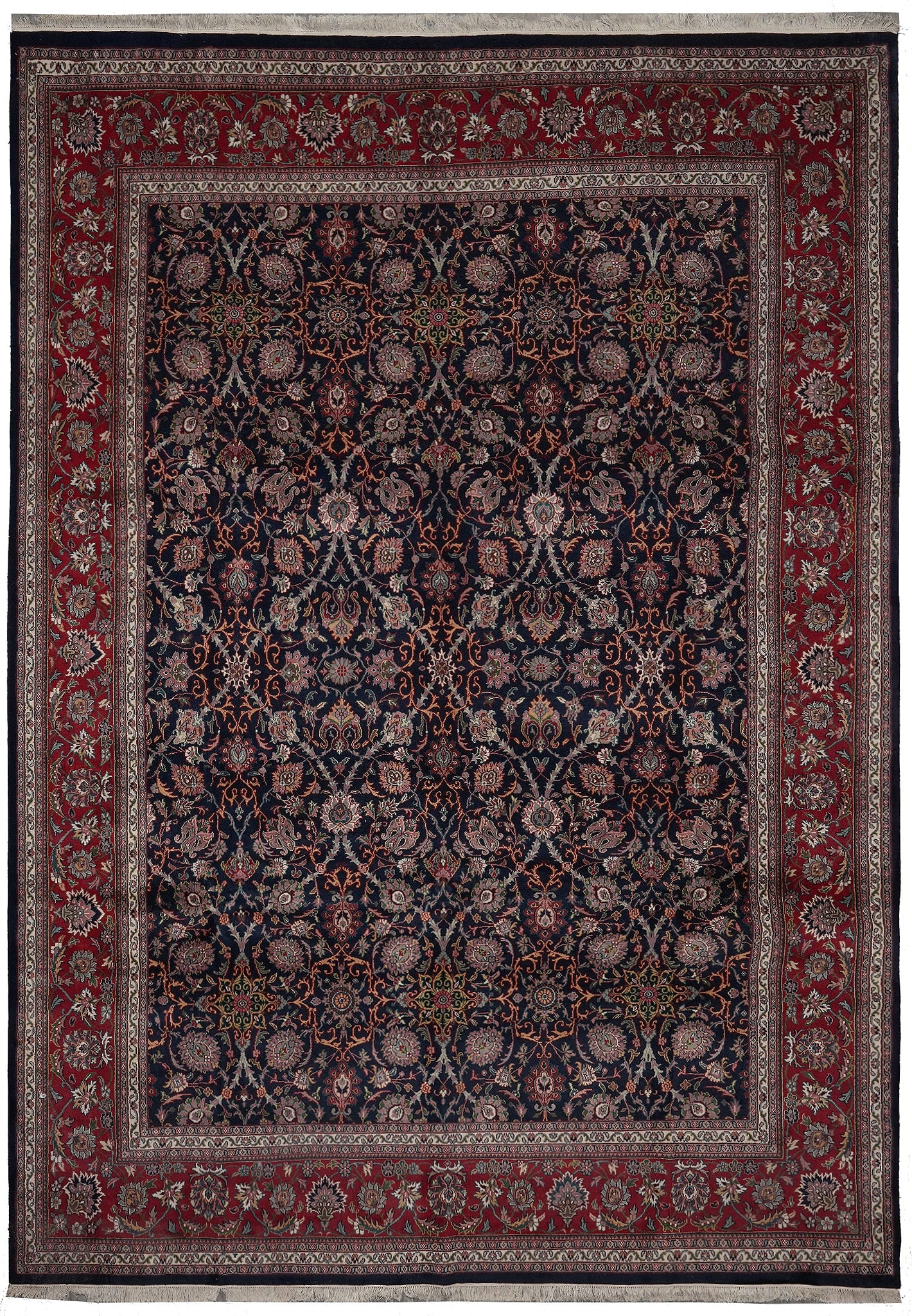 Handmade 10 x 13.8 Blue Wool Rug High Quality Large Area: Handmade 10 x 13.8 Blue Wool Rug High Quality Large Area Free continental US Shipping This high-quality handmade wool rug in blue is crafted by skilled artisans using premium wool, resulting in a soft