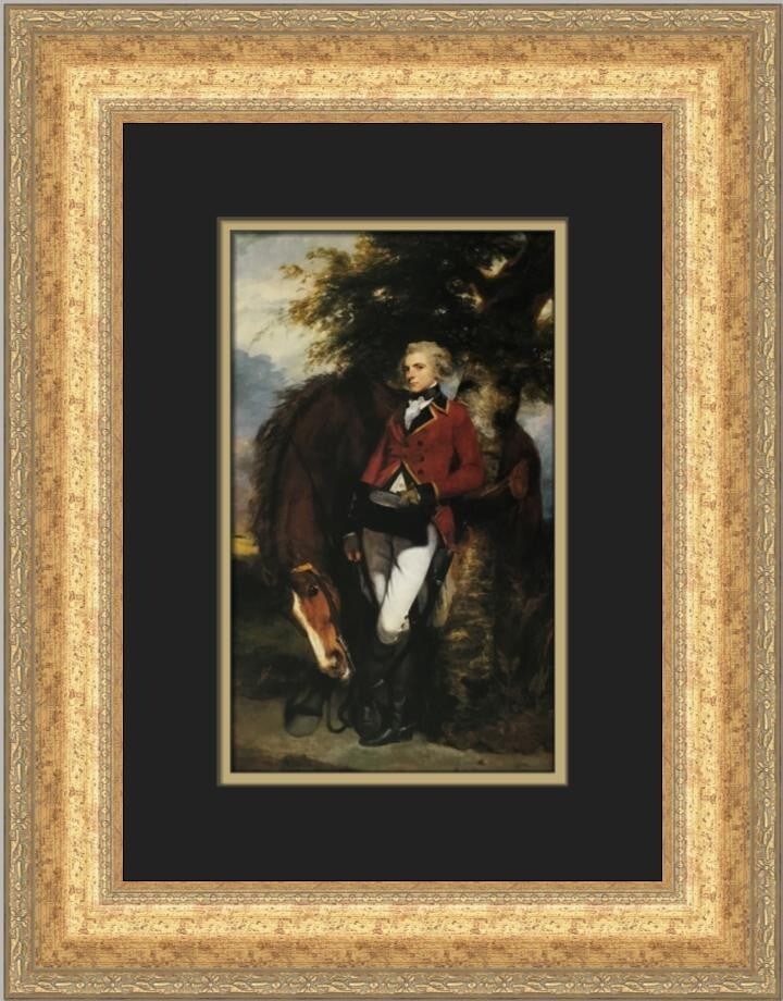 Custom Framed Print of Colonel George Coussmaker by Sir Joshua Reynolds (1 of 2)