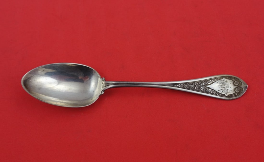 Wood & Hughes Marguerite Sterling Silver Teaspoon 6 Vintage Flatware (1 of 2)
