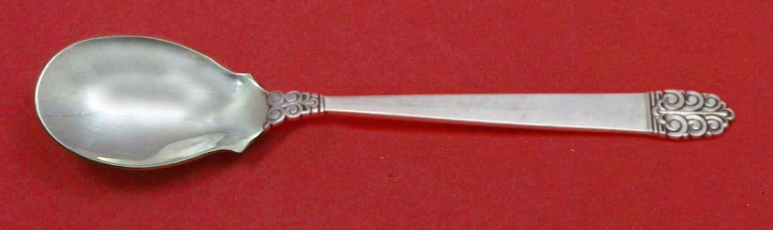 Custom Made International Sterling Silver Ice Cream Spoon Northern Lights 6" (1 of 1)