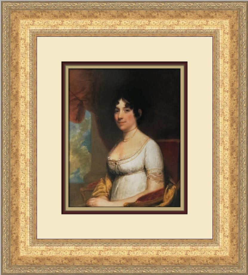 Gilbert Stuart Dolley P Madison Custom Framed Print 17 x 16 (1 of 2)