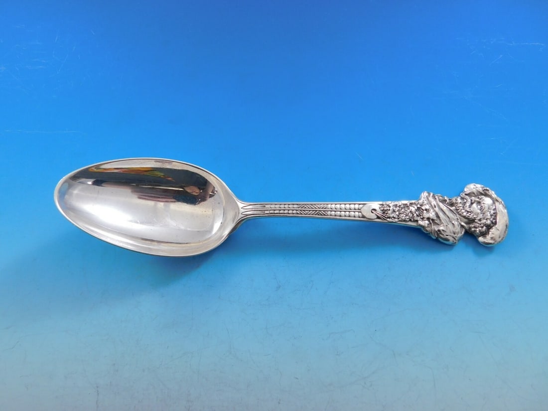 Gorham Old Masters Sterling Silver Serving Spoon Vintage 8 3/8" (1 of 4)