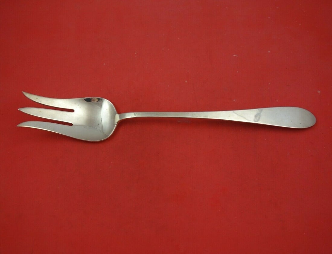 Porter Blanchard Sterling Silver 3-Tine Serving Fork 12 1/2 Pointed Pattern (1 of 3)