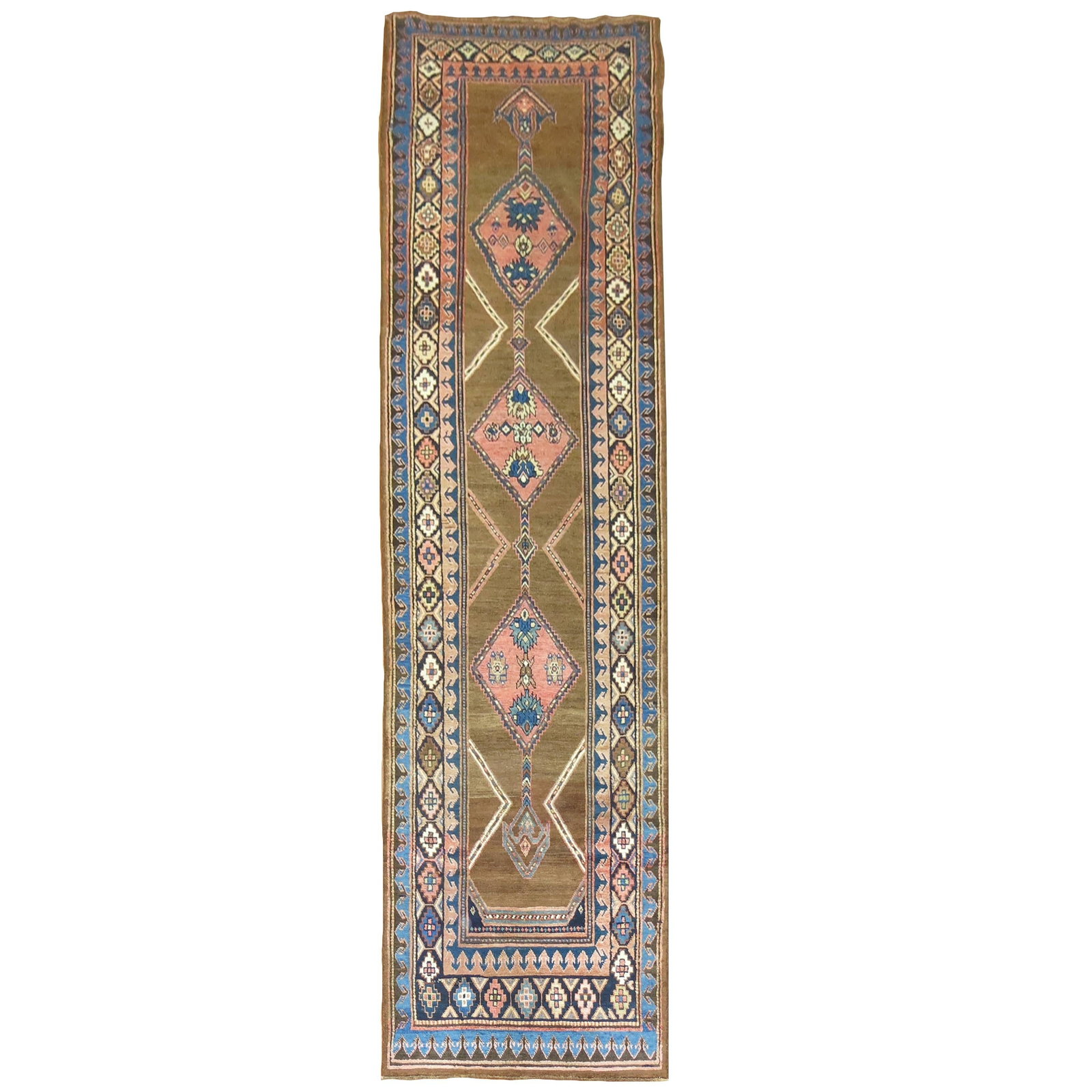 Early 20th Century Persian Bakshaish Wool Runner 42 x 141 (1 of 10)