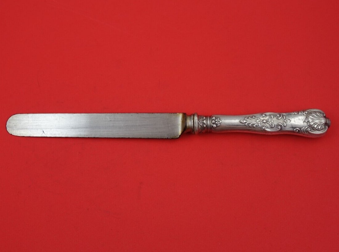 Whiting Old King Sterling Silver Dinner Knife 10 3/4" (1 of 3)