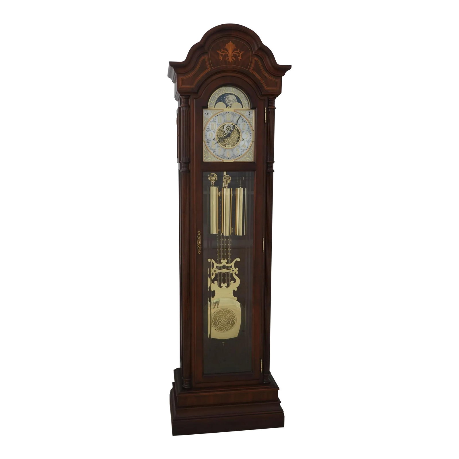 Sligh Model 818 Inlaid Mahogany Grandfather Clock with Multi Chime (1 of 10)