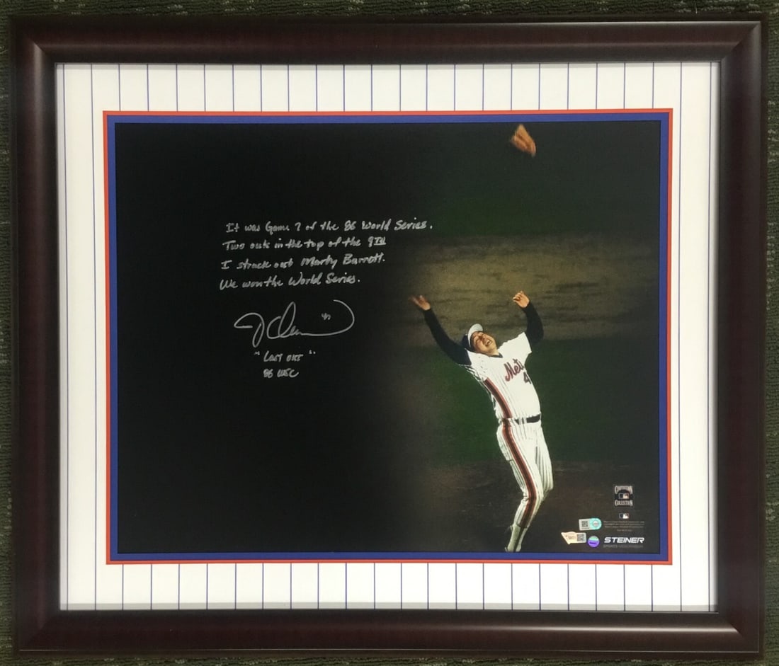 Jesse Orosco Signed 16x20 Photo Custom Framed New York Mets Steiner Authenticated (1 of 3)