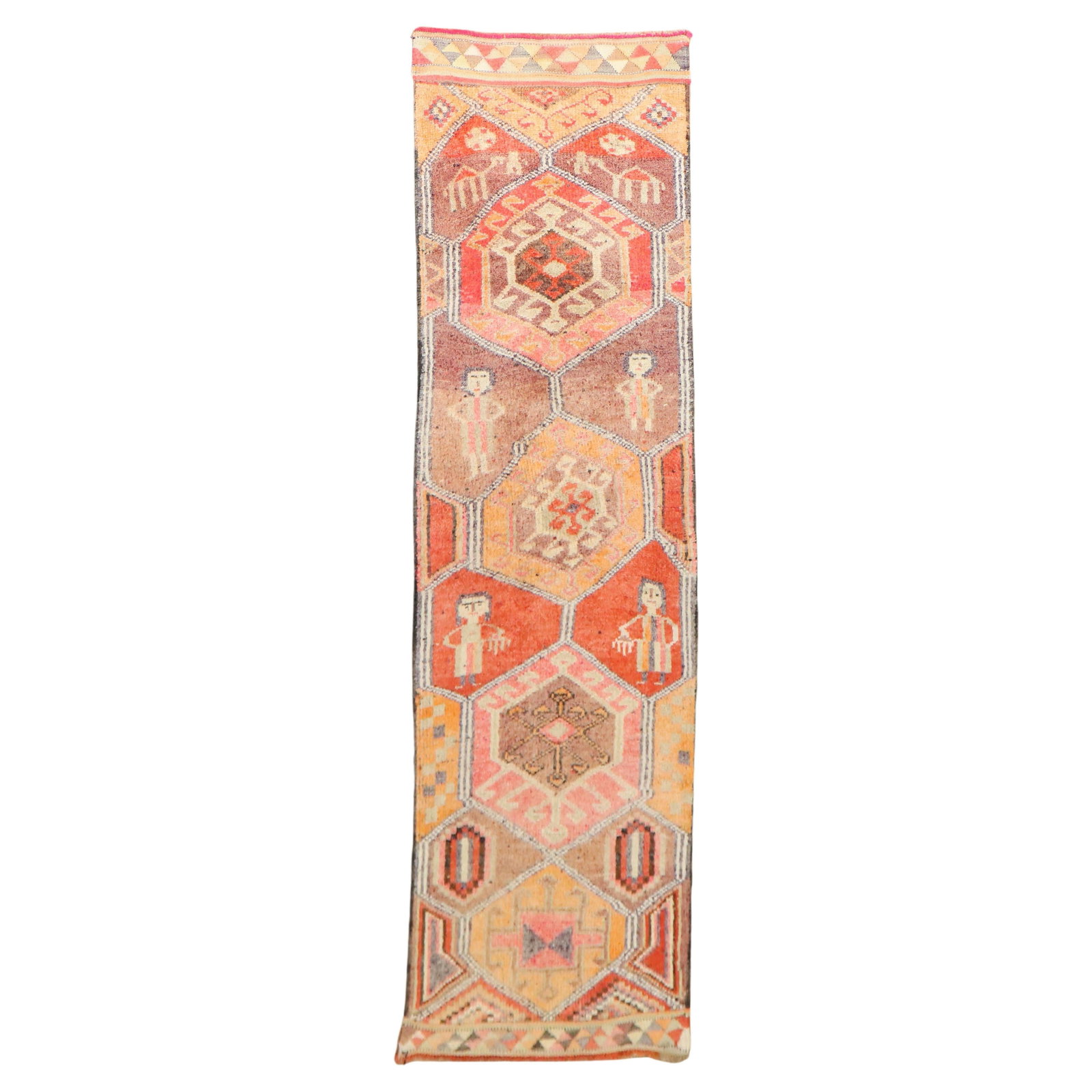 Mid-Century Funky Tribal Turkish Runner Wool Hand-Knotted (1 of 10)