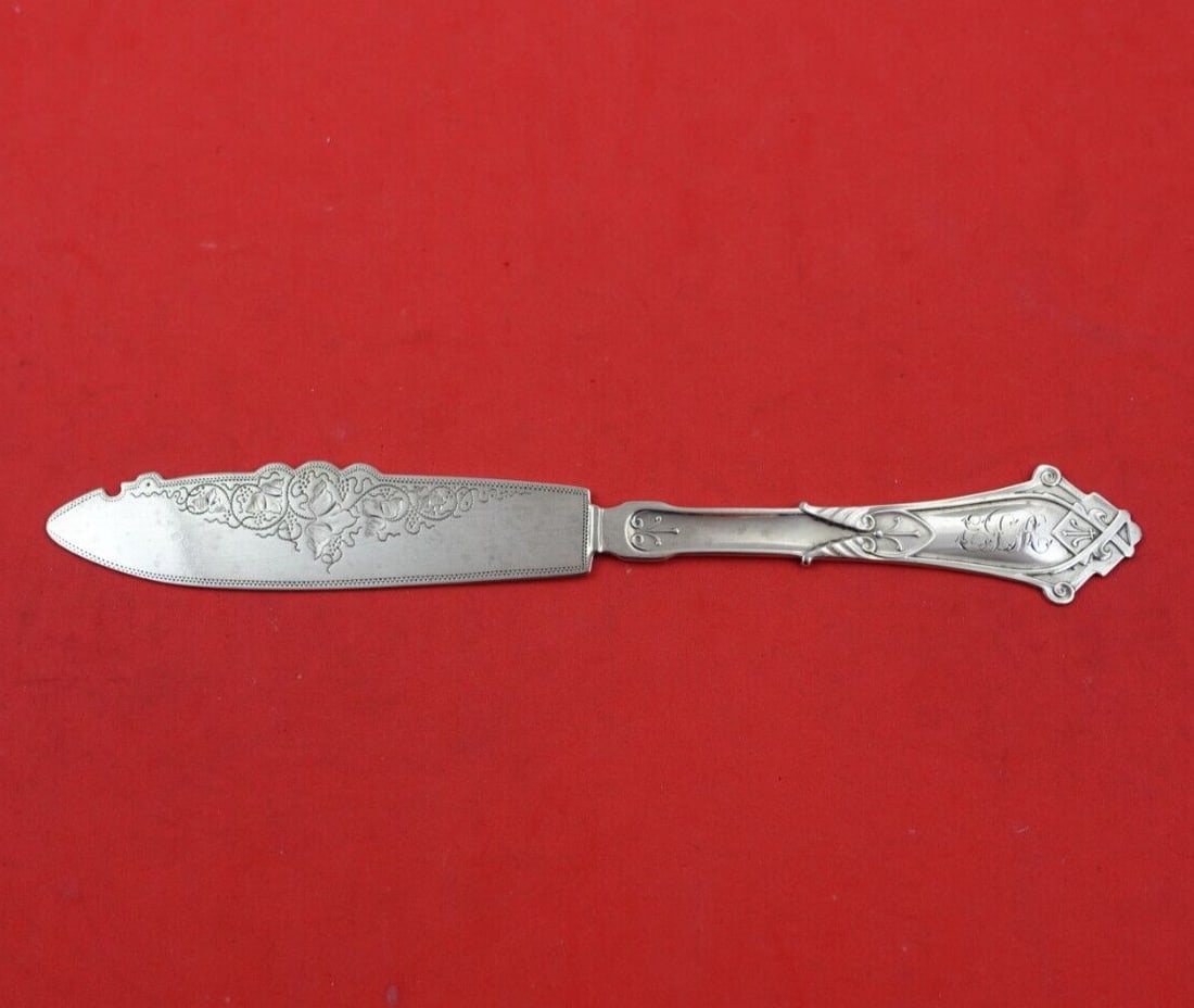 Wood & Hughes Viola Sterling Silver Master Butter Knife 7 3/4 Inch (1 of 3)