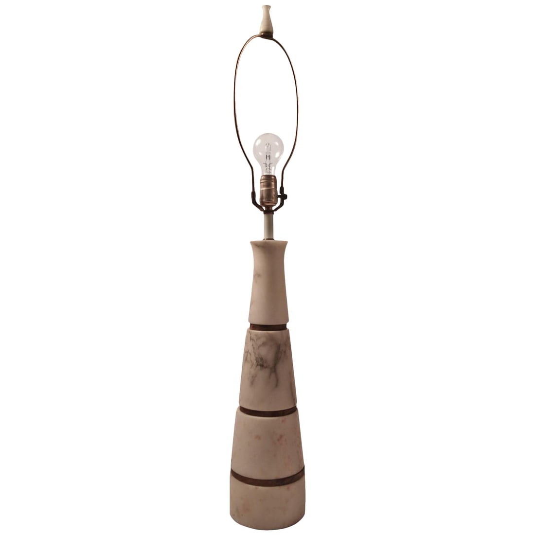 Elegant Modernist Italian Marble Lamp Made in Italy (1 of 9)