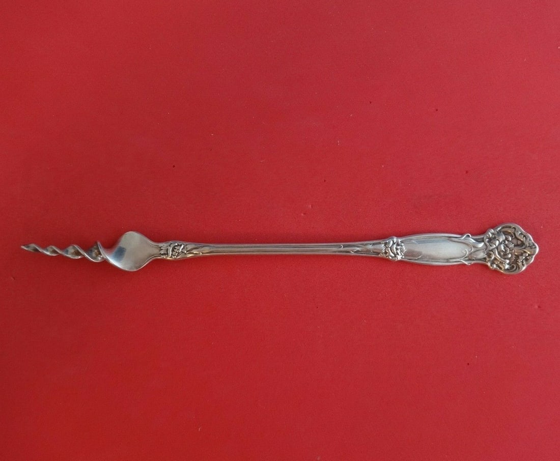 Wallace Carnation Sterling Silver Twisted Butter Pick 5 7/8" (1 of 2)