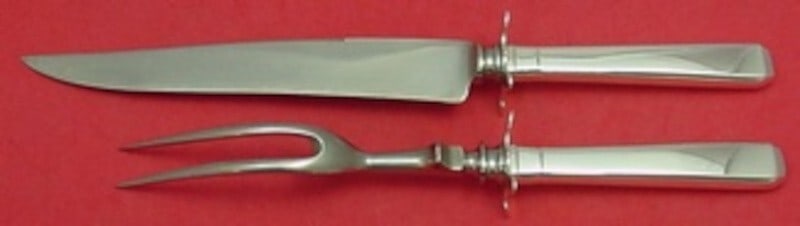 Towle Craftsman Sterling Silver Steak Carving Set 2pc Knife 10 Fork 8.5 (1 of 2)